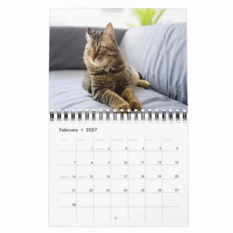 2027 Pets Custom Photo Create Your Own Calendar thumbnail 2