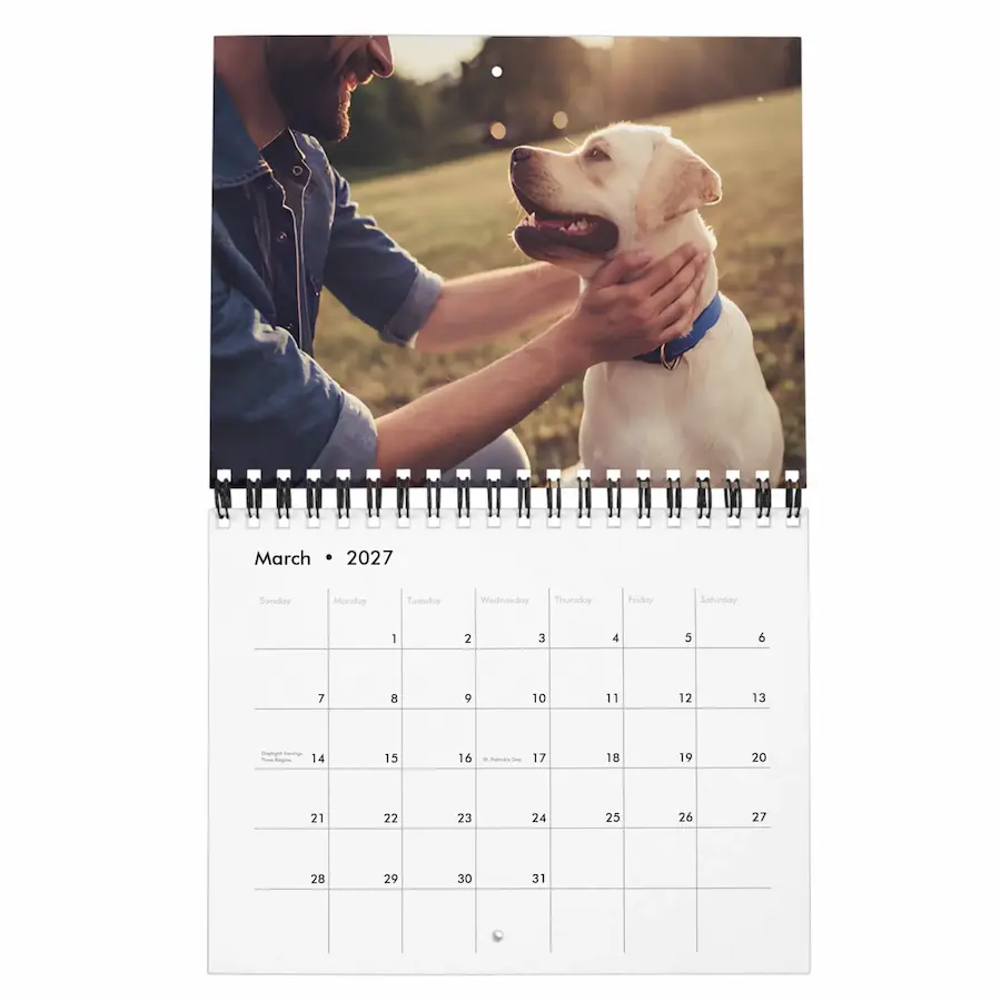 2027 Pets Custom Photo Create Your Own Calendar thumbnail 3