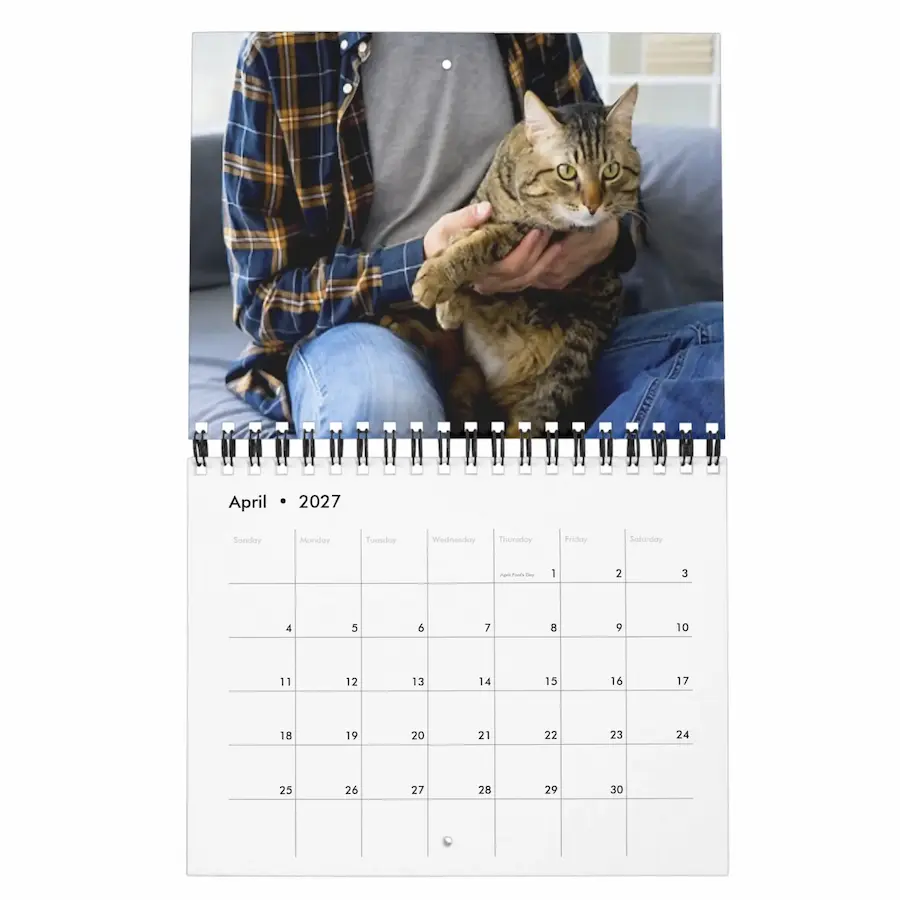 2027 Pets Custom Photo Create Your Own Calendar thumbnail 4