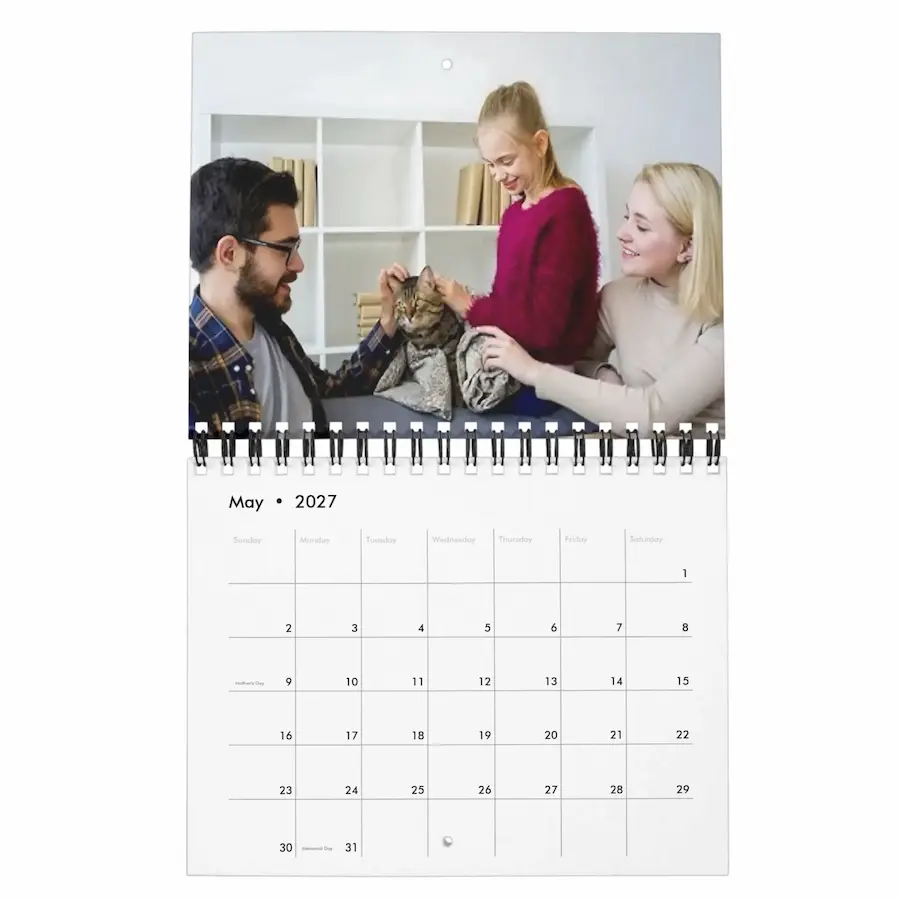2027 Pets Custom Photo Create Your Own Calendar thumbnail 5