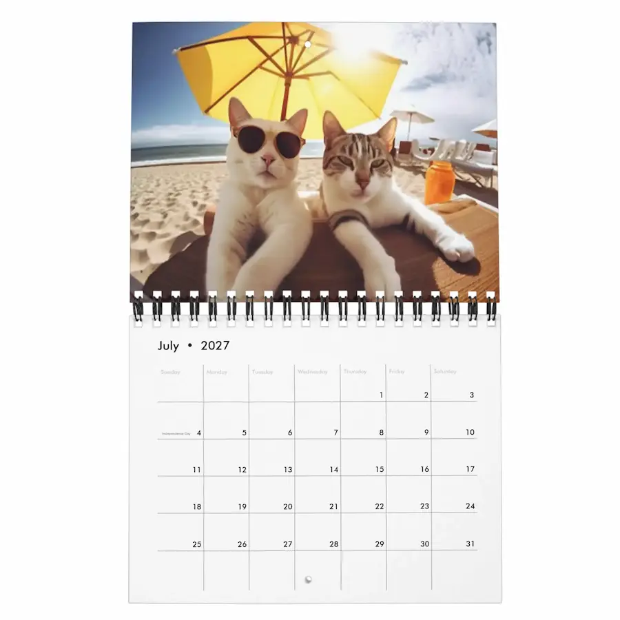 2027 Pets Custom Photo Create Your Own Calendar thumbnail 7