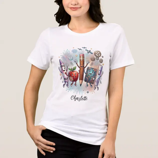 Personalized Back to School | Cute Teacher T-Shirt